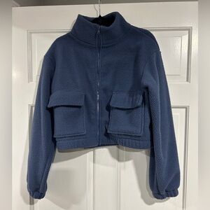 Cropped fleece jacket